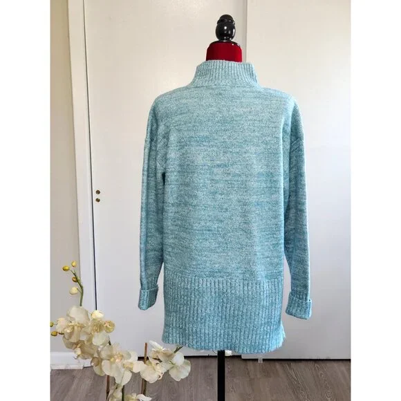 NWT Women's Simply Vera Vera Wang Oversized Asymmetrical Cable Sweater Sz S 1283 - Picture 5 of 9